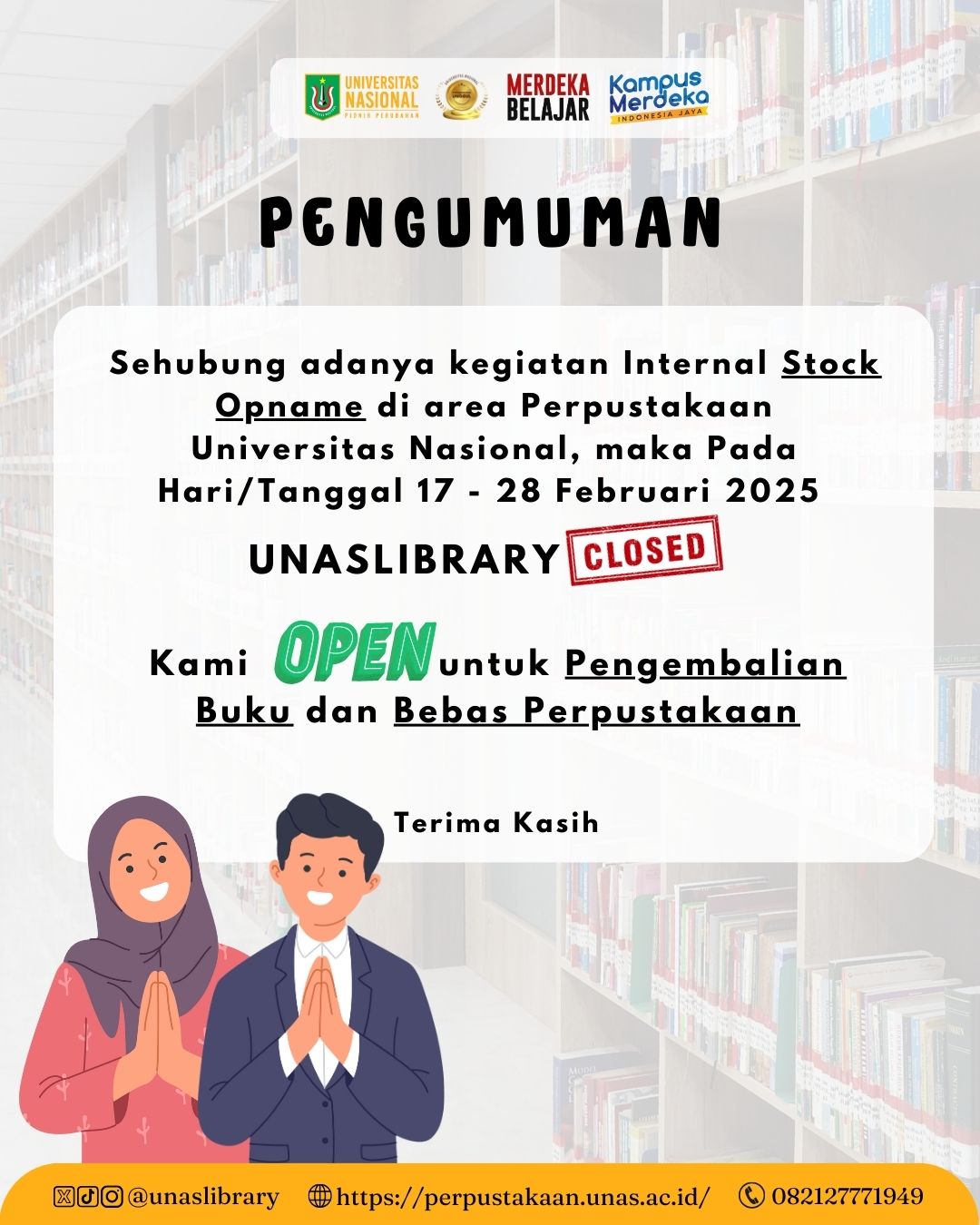 Read more about the article Pengumuman Tutup Stock Opname