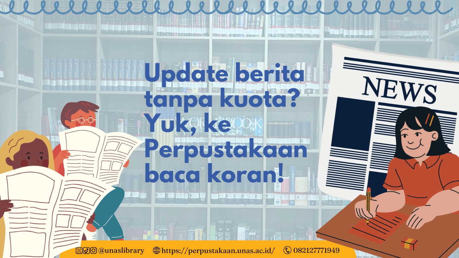 Read more about the article Update Berita Tanpa Kuota? Yuk ke Perpustakaan Baca Koran!