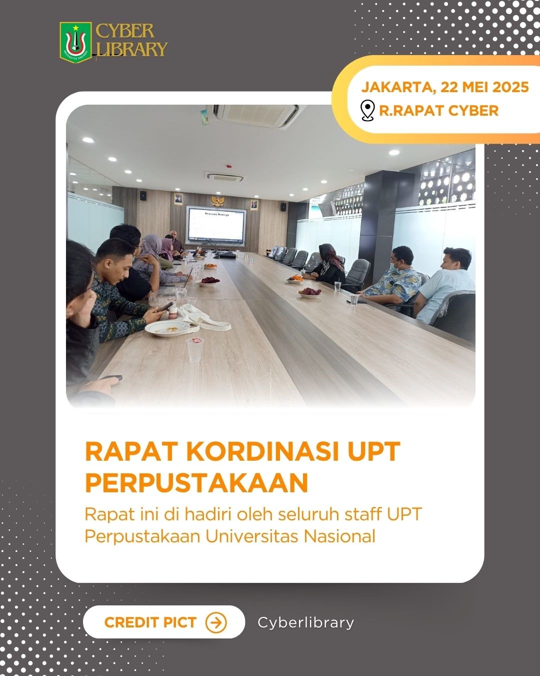 Read more about the article Rapat Koordinasi UPT Perpustakaan