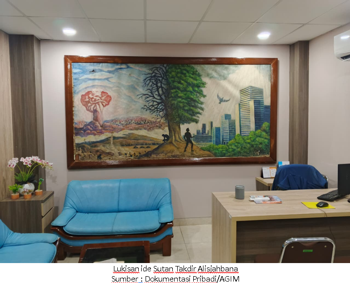 Read more about the article LUKISAN DUA DUNIA YANG MENYIMPAN GAGASAN SUTAN TAKDIR ALISJAHBANA TENTANG KEMAJUAN DAN KESEIMBANGAN