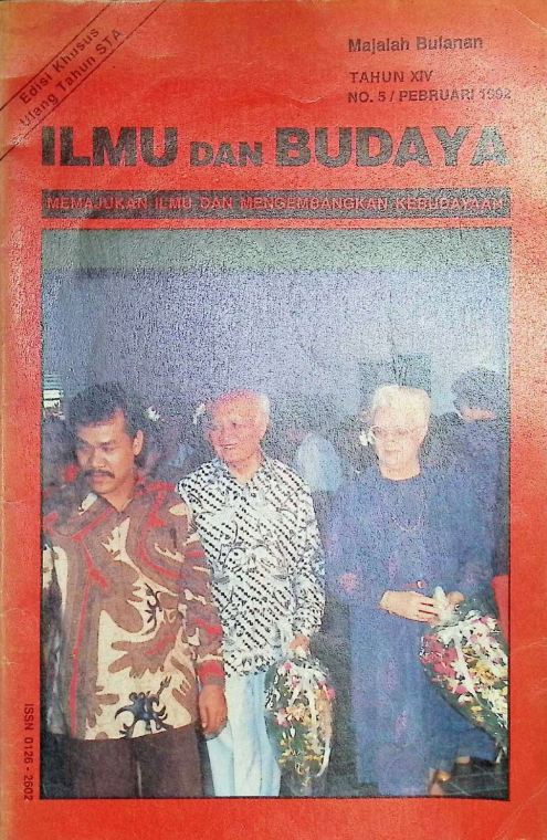 Read more about the article Ilmu dan Budaya tahun XIV No.5 Pebuari 1992