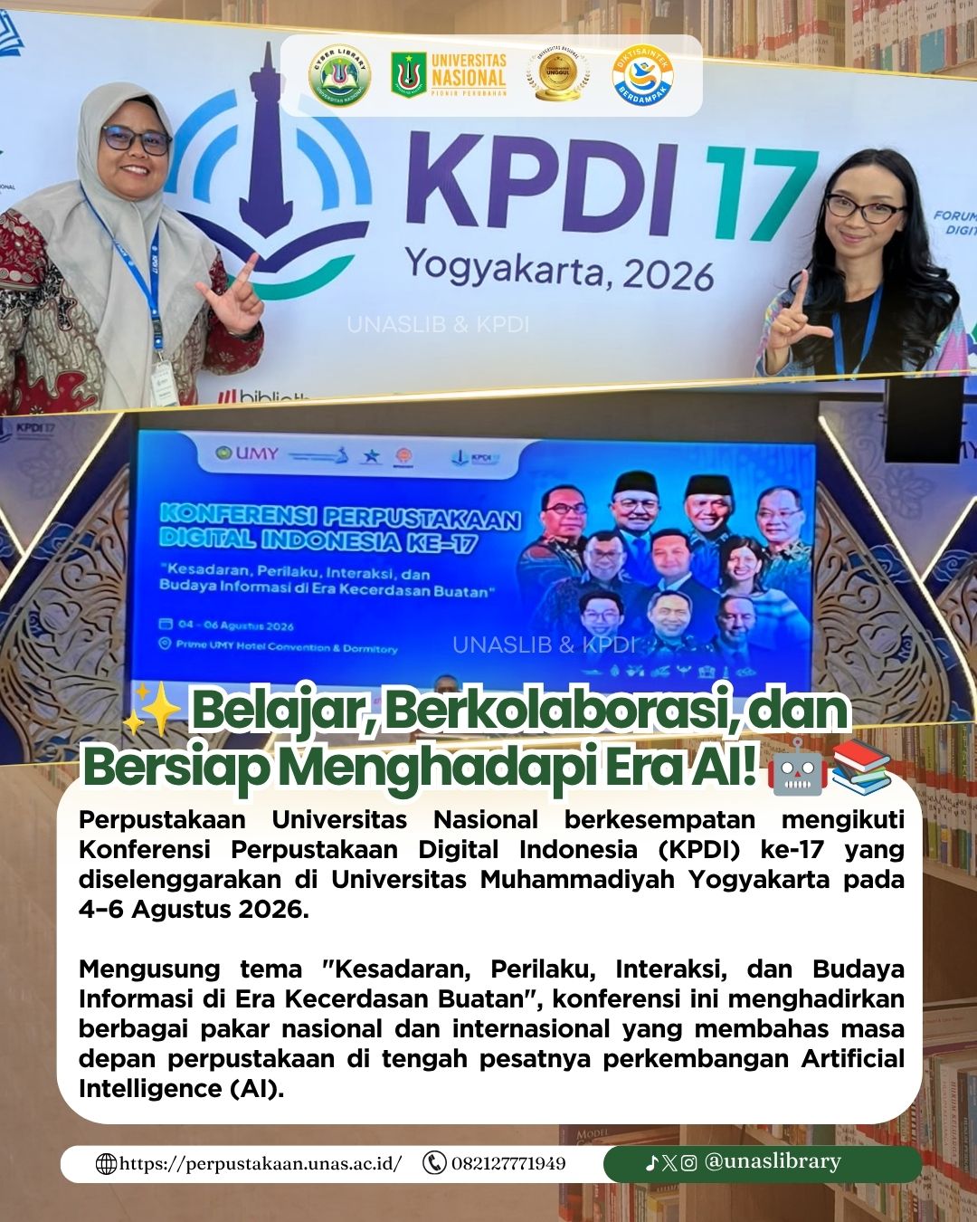 Read more about the article UPT Perpustakaan Universitas Nasional Ikuti KPDI ke-17 di UMY Yogyakarta